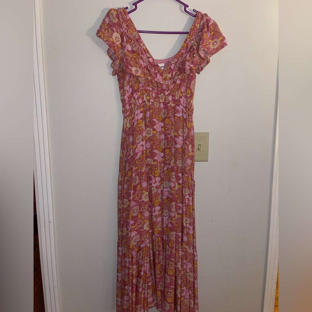 Vibrant Floral Maxi Dress